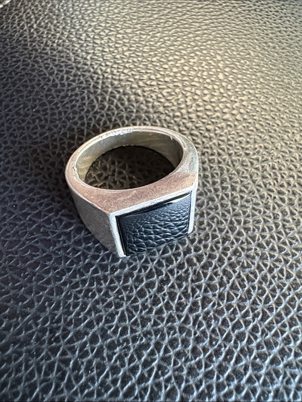 James Avery Men's Black Onyx Signet Ring